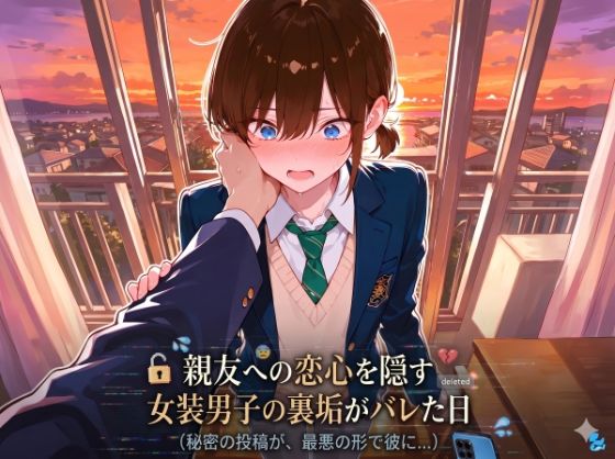 【LagusWorks】親友への恋心を隠す女装男子の裏垢がバレた日｜女装・男の娘-評価