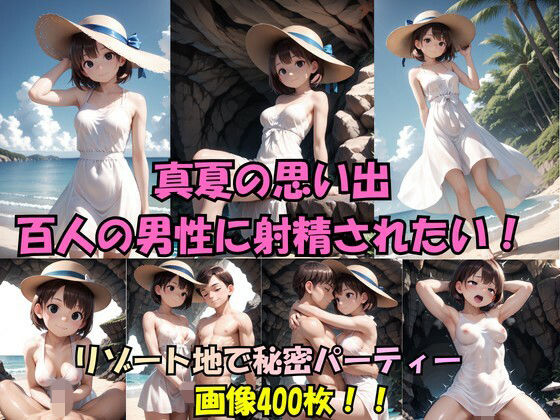 【工房スタジオ】真夏の思い出。百人の男性に射精されたい｜野外・露出-評価