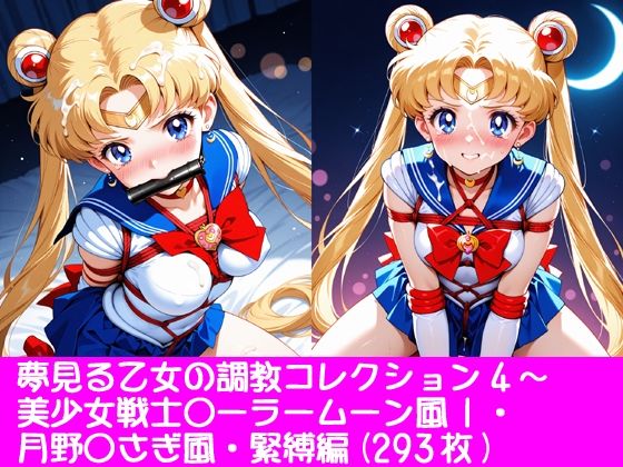 【ぱてぃすりーず】夢見る乙女の調教コレクション4〜美少女戦士〇ーラームーン風1・月野〇さぎ風・緊縛編｜イラスト・CG集-評価