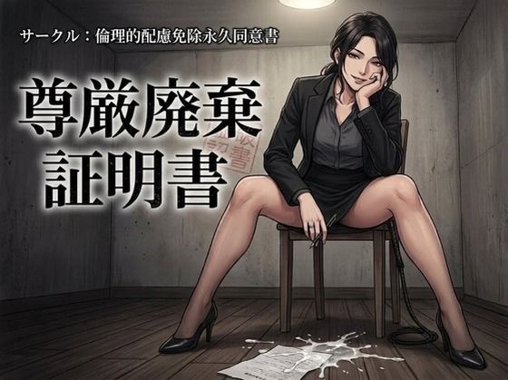 【倫理的配慮免除永久同意書】尊厳廃棄証明書｜羞恥-評価