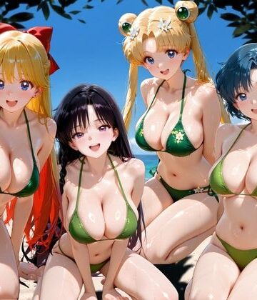 【ちこりこ】ビーチで出会った美女をナンパしてメス堕ちさせた話 セー○ームーン｜変身ヒロイン-評価