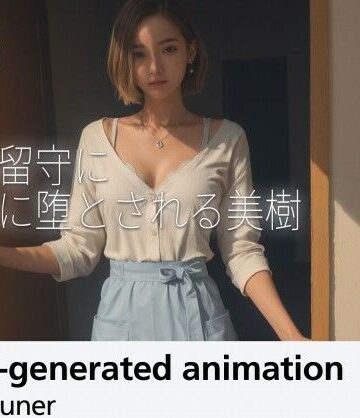 【AItuner】【4分】夫の留守に隣人に堕とされる美樹 ―― 家事着から徐々に剥がされ、中出しされイカされる不倫の午後｜動画・アニメーション-評価