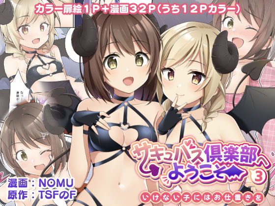 【サキュバス倶楽部へようこそ3 いけない子にはお仕置きを】TSFのF 性転換・女体化