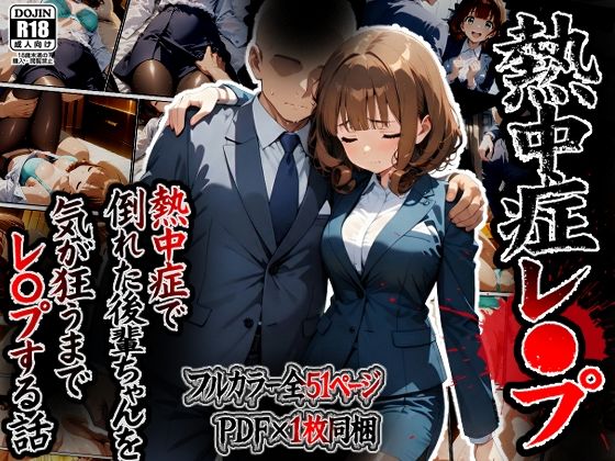 【熱中症で倒れた後輩ちゃんをレ〇プする話】ばななメモリアル 辱め