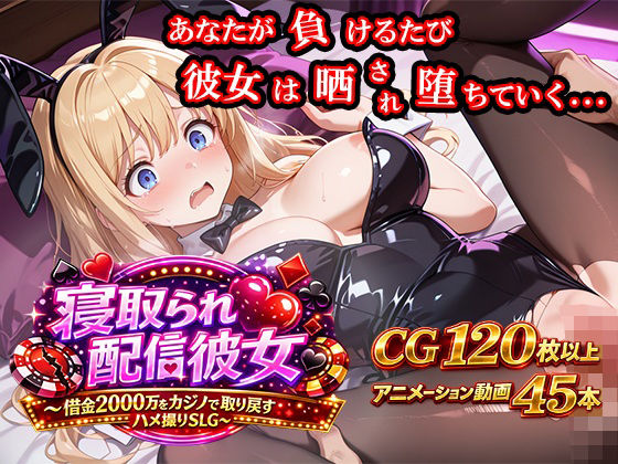 【寝取られ配信彼女 〜借金2000万をカジノで取り戻すハメ撮りSLG〜】ノワールワークス 動画・アニメーション