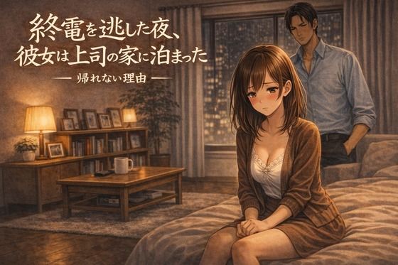 【終電を逃した夜、彼女は上司の家に泊まった ―帰れない理由―】夜の灯る部屋 OL