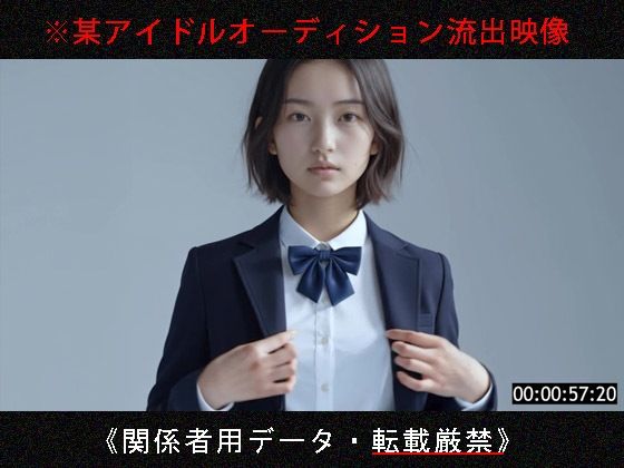 【某アイドルオーディション流出映像【No.1009】】Blue Frames 制服