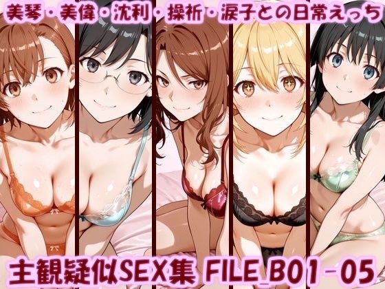 【主観疑似SEX集 FILE_B01-05 美琴・美偉・沈利・操祈・涙子との日常えっち】美乳淫 イラスト・CG集