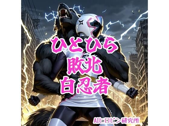 【ひとひら敗北、白忍者】AIヒロピン研究所 異物挿入