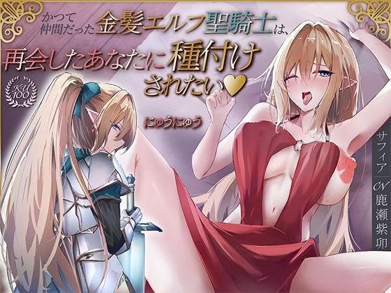 【かつて仲間だった金髪エルフ聖騎士は、再会したあなたに種付けされたい♪【KU100収録】】にゅうにゅう ファンタジー