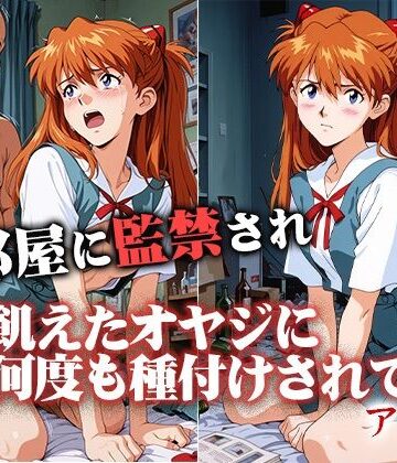 【汚部屋に監禁され飢えたオヤジに何度も種付けされて アスカ】ひとつなぎの秘宝館 イラスト・CG集